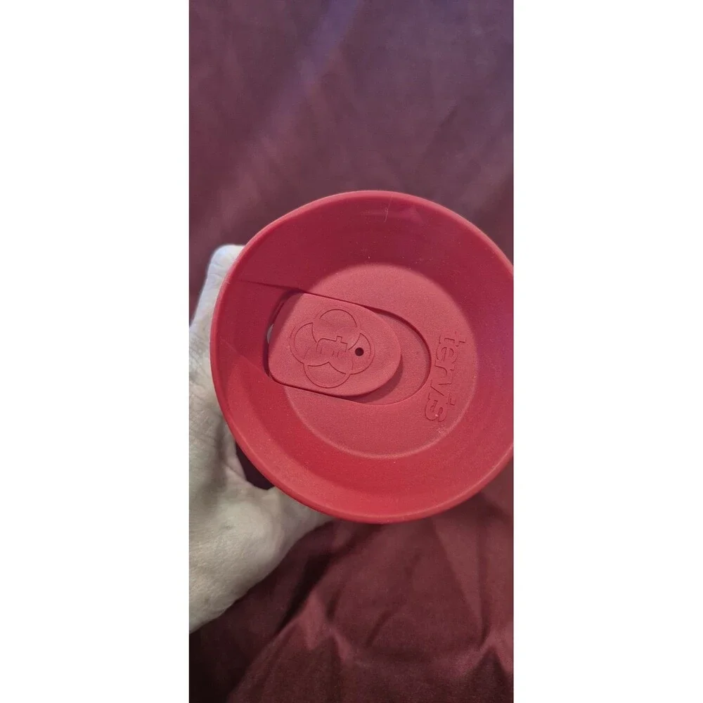VTG Tervis Tumbler Budweiser Clydesdales 16oz Travel Cup Mug Red Lid Beer EUC
